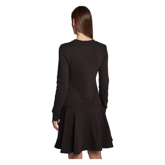 Love Moschino Chic Embossed Logo Cotton Blend Dress LO-10231-IT46 | L