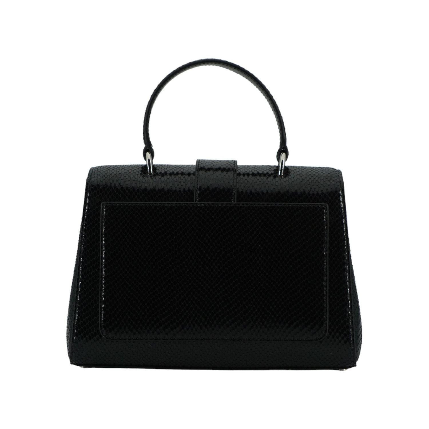 Front view with bag zipped and handles upright.