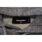 Dsquared² Gray Cotton Hooded Logo Print Men Pullover Sweater TSH83481-48