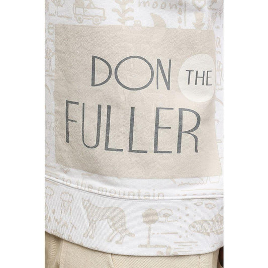 Don The Fuller White Cotton Men Sweater DO-6924-M
