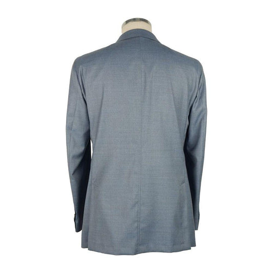 Emilio Romanelli Blue Wool Men's Blazer EM-6591-IT48 | M