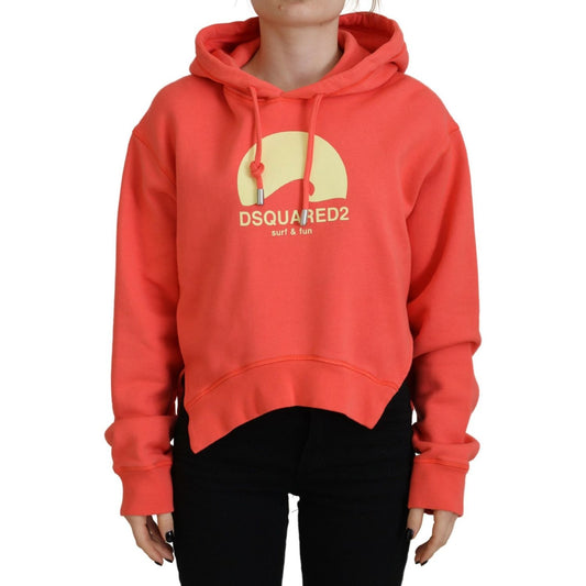 Dsquared² Pink Logo Print Cotton Hoodie Sweatshirt Sweater TSH83465-38