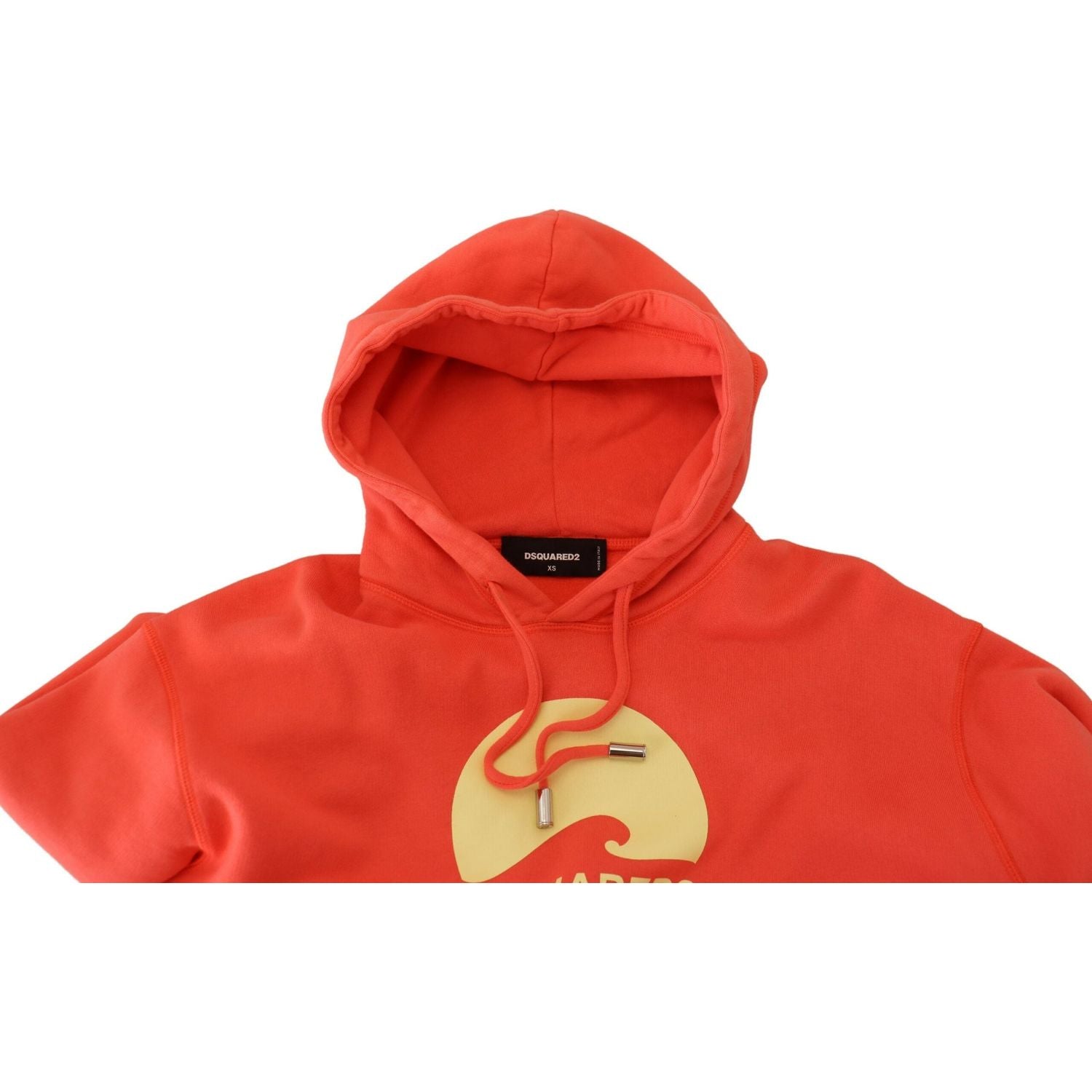 سويت شيرت بغطاء رأس من القطن مطبوع عليه شعار Dsquared² باللون الوردي