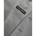 Dolce & Gabbana Light Gray Wool Formal Dress Waistcoat Vest TSH851992-52