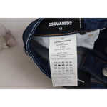 Dsquared² Blue Icon High Waist Straight Denim Boston Jeans PAN74504-38