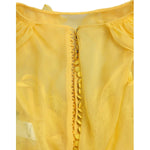 Dolce & Gabbana Yellow Silk Sheath Belted Long Maxi Dress DR281182-40