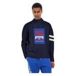 La Martina Blue Polyamide Sweater LA-13104-M