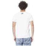 Cavalli Class White Cotton Men T-Shirt CA-24341-L