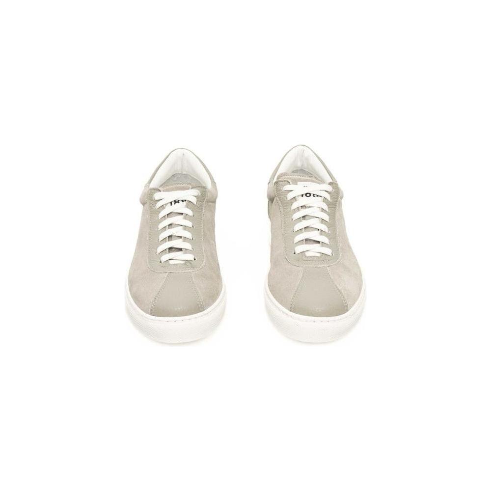 Cerruti 1881 Gray Cowhide Men Sneaker CE-24470-EU42/US9