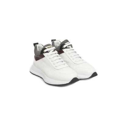 Cerruti 1881 White Cowhide Sneaker