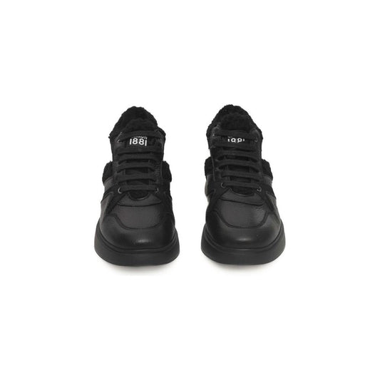 Cerruti 1881 Black Cowhide Women Sneaker CE-24515-EU36/US6