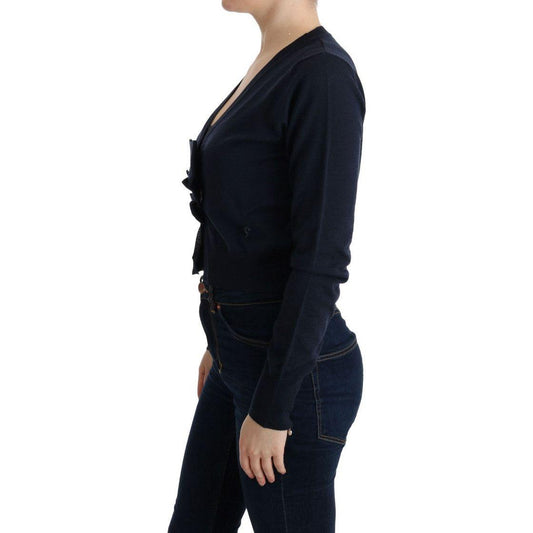 MARGHI LO' Blue Wool Blouse Sweater SIG30149-2