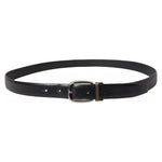 Dolce & Gabbana Black Leather Silver Metal Buckle Men Belt BEL9120-90