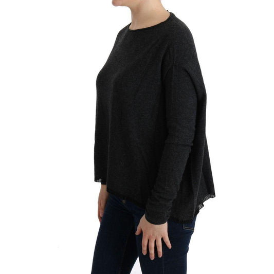 Costume National Gray Viscose Knitted Sweater TUI10017-1