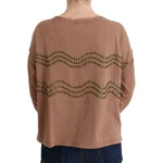 John Galliano Brown Cotton Studded Sweater TUI10024-2