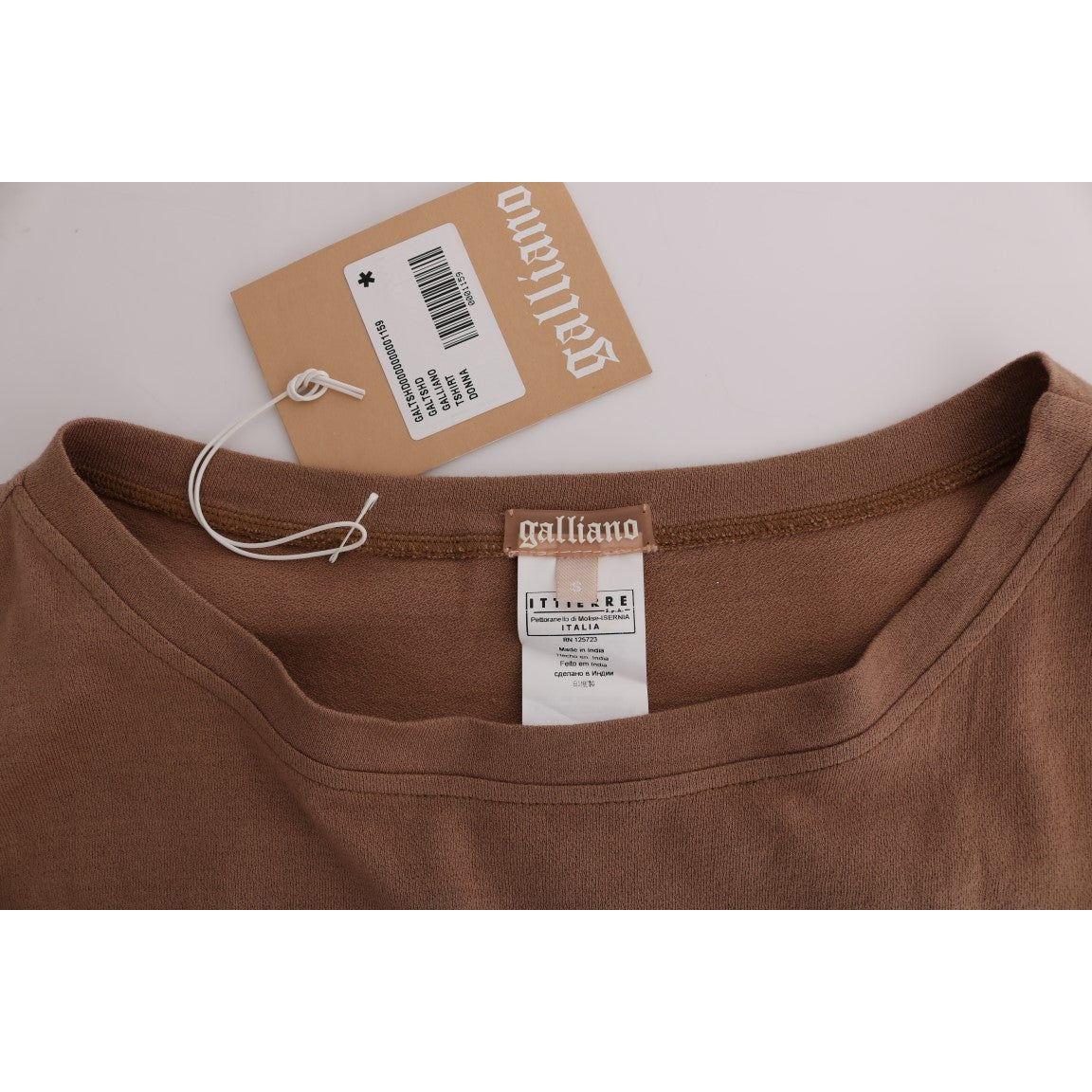 John Galliano Brown Cotton Studded Sweater TUI10024-2