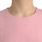 Dolce & Gabbana Pink A-line Flare Viscose Short Sleeves Dress DR281183-42