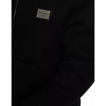 Dolce & Gabbana Black Cotton Hooded Logo Bomber Jacket JKT4008-46