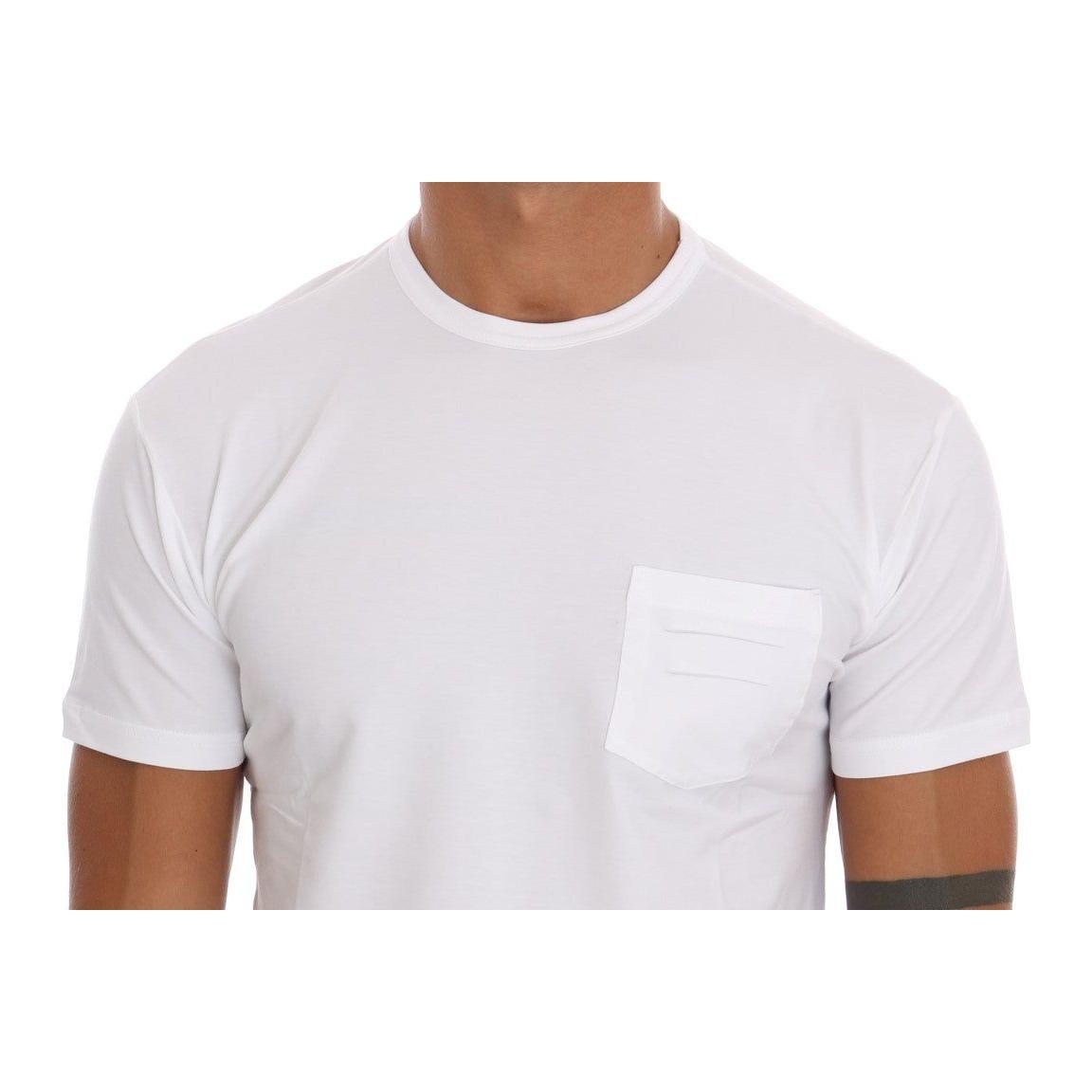 Daniele Alessandrini White Cotton Crewneck T-Shirt
