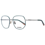Sandro Green Women Glasses Frame with full-rim metal design, round style, and demo lenses. Includes branded case, size 54-17-135.