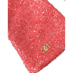 Dolce & Gabbana Pink Lurex Fantasia Mid Arm Length Gloves LB30111-7.5