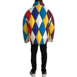 Dolce & Gabbana Multicolor Windbreaker Puffer Jacket Men Dolce & Gabbana Tan