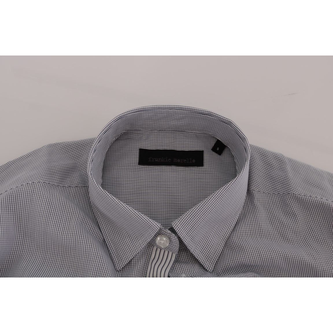 قميص فرانكي موريلو الأنيق ذو المربعات الزرقاء الكاجوال