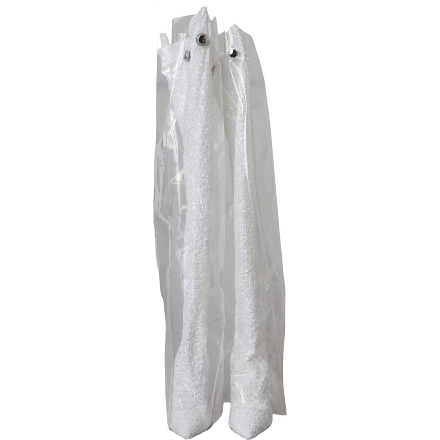 حذاء دولتشي آند غابانا أبيض بكعب عالٍ يصل إلى الركبة