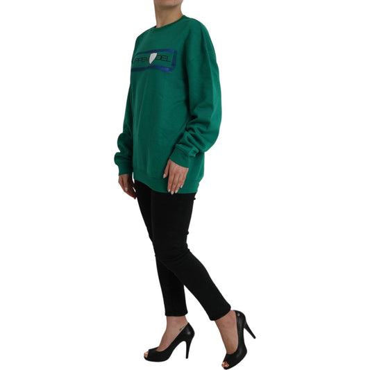 Philippe Model Green Cotton Logo Print Long Sleeves Pullover Sweater TSH83274-XL