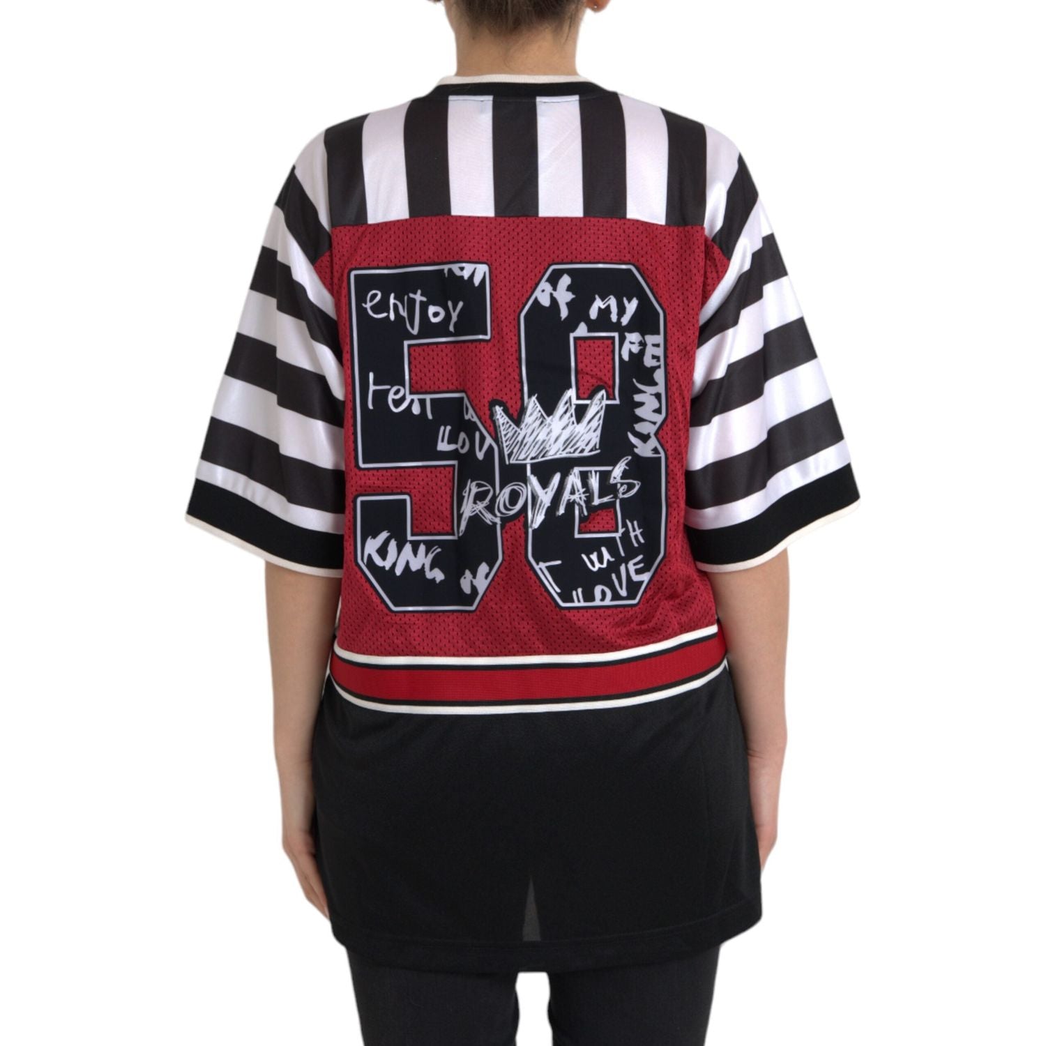 تي شيرت Dolce &amp; Gabbana Royals Panda كبير الحجم متعدد الألوان