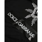 Dolce & Gabbana Black Sacred Heart Print Cotton Lace T-shirt TSH8141-42
