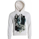 Dolce & Gabbana White Caesar Cotton Hooded Pullover Sweater TSH85063-48