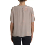 Dolce & Gabbana Brown Round Neck Short Sleeve Blouse Top TSH83325-48
