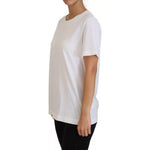 Dolce & Gabbana Optical White Printed Short Sleeves Top TSH83020-44