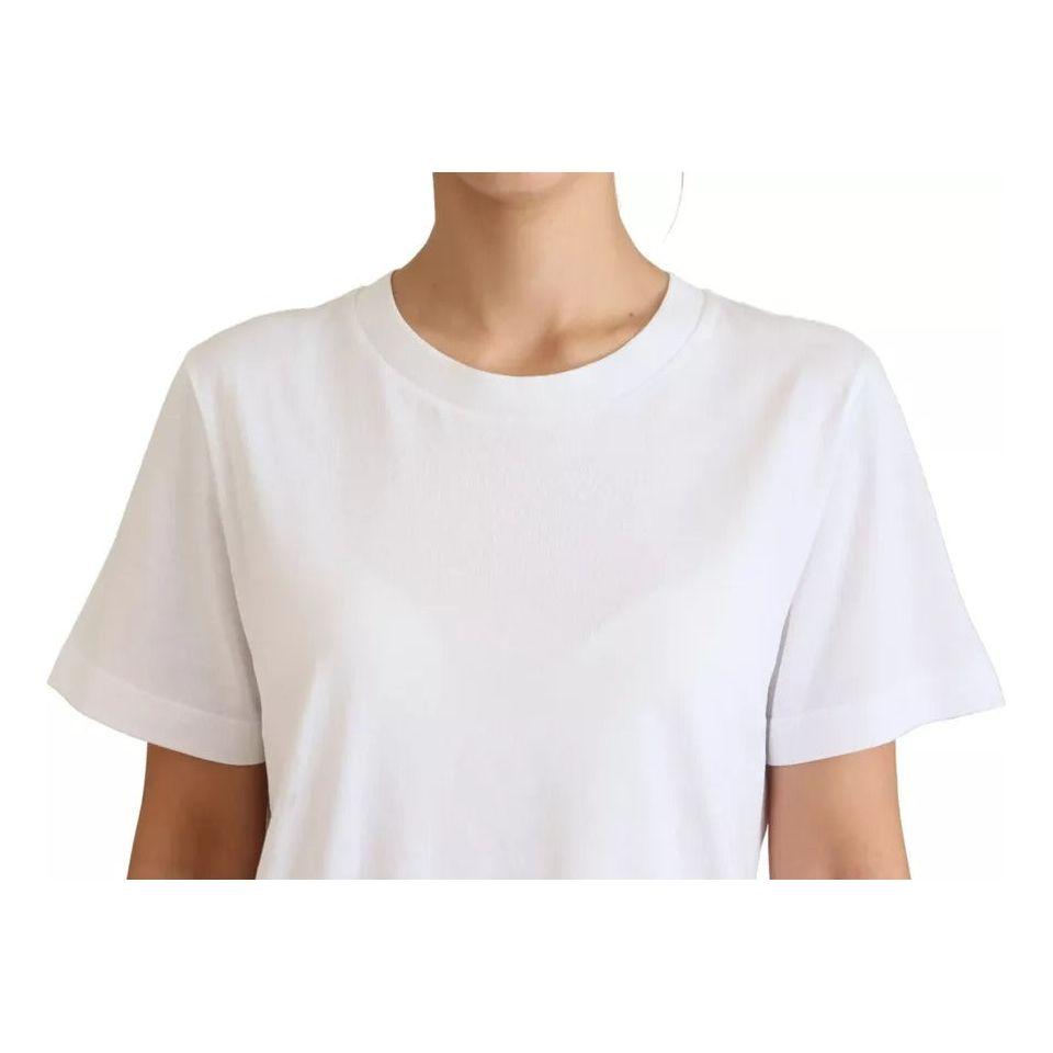 Dolce & Gabbana Optical White Printed Short Sleeves Top TSH83020-44