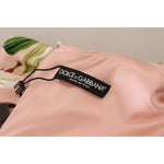 Dolce & Gabbana Pink Lily Viscose Sheath Knee Length Dress DR28781-40
