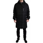 Dolce & Gabbana Black Nylon Hooded Parka Coat Winter Jacket Dolce & Gabbana Black