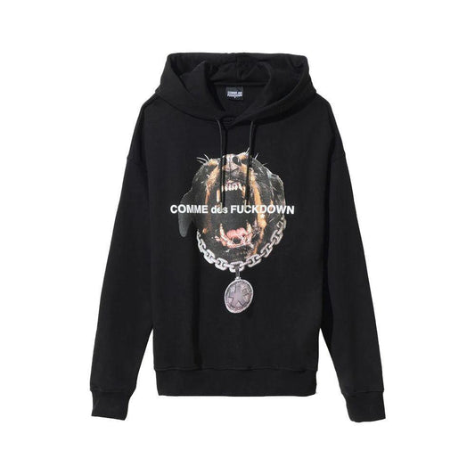 Comme Des Fuckdown Black Cotton Sweater CO-13400-XL