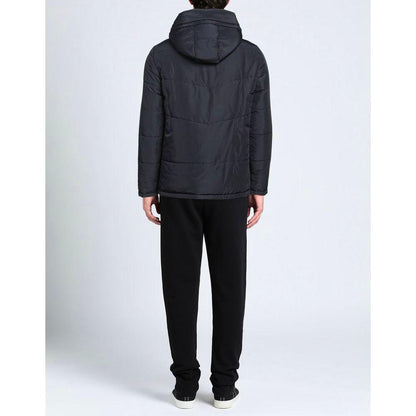 Aquascutum Blue Polyamide Men Jacket