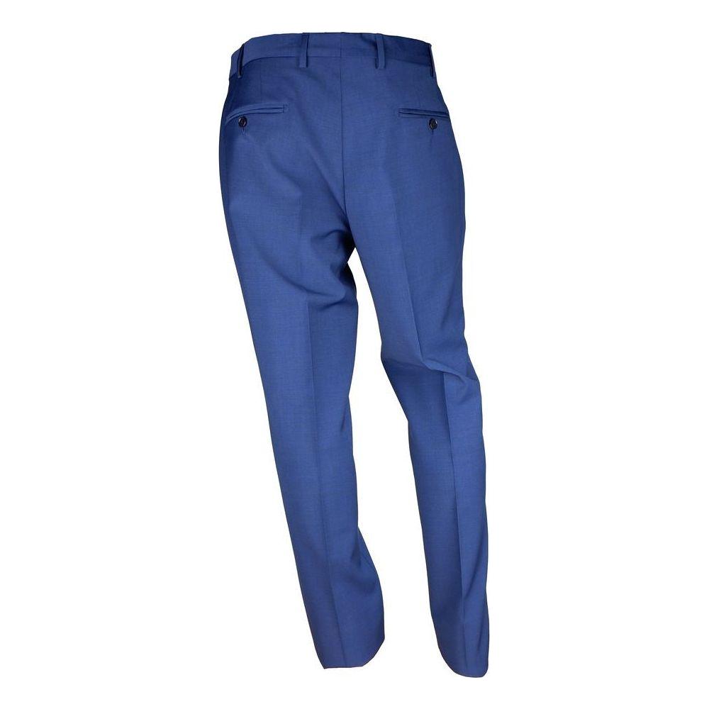 بدلة رجالية أنيقة ذات زرين باللون الأزرق من تصميم Emilio Romanelli