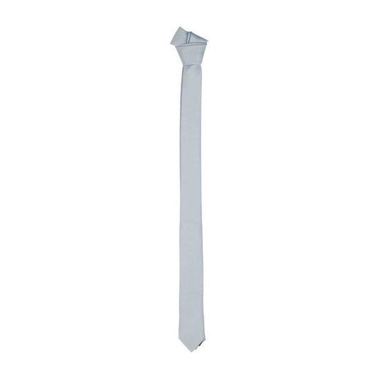 Emilio Romanelli Sleek Silk Slim Tie in Chic Gray EMRO-4567