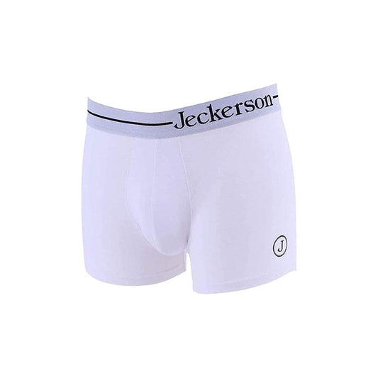 Jeckerson White Cotton Men's Boxer JE-21684-XL