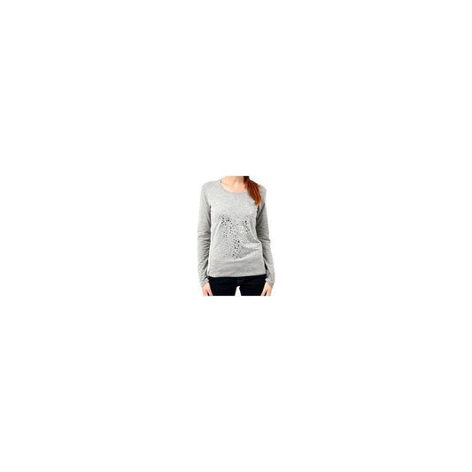 Montana Blu Gray Cotton Women T-Shirt MO-14231-IT40|S