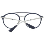 Police Gray Men Glasses Frame with metal & plastic aviator design, full-rim style, gray color, and demo lenses. Size 52-16-140.