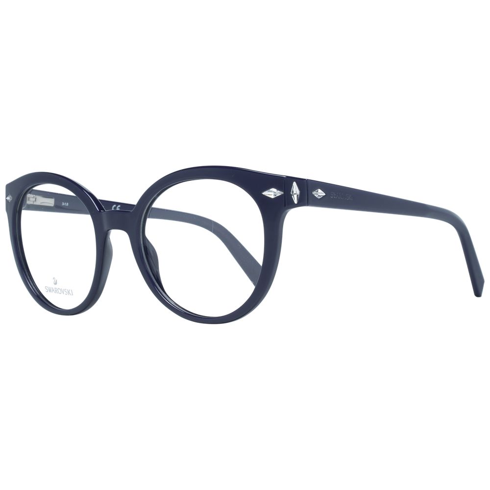Swarovski Purple Women Glasses Frame, full-rim, plastic, size 50-19-140, with branded case, stylish eyewear for women.