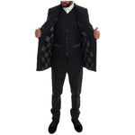 Dolce & Gabbana Gray Wool Double Breasted 3 Piece Suit KOS1110-7