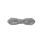 Dolce & Gabbana Gray Silk Polka Dot Adjustable Neck Men Papillon Bow Tie