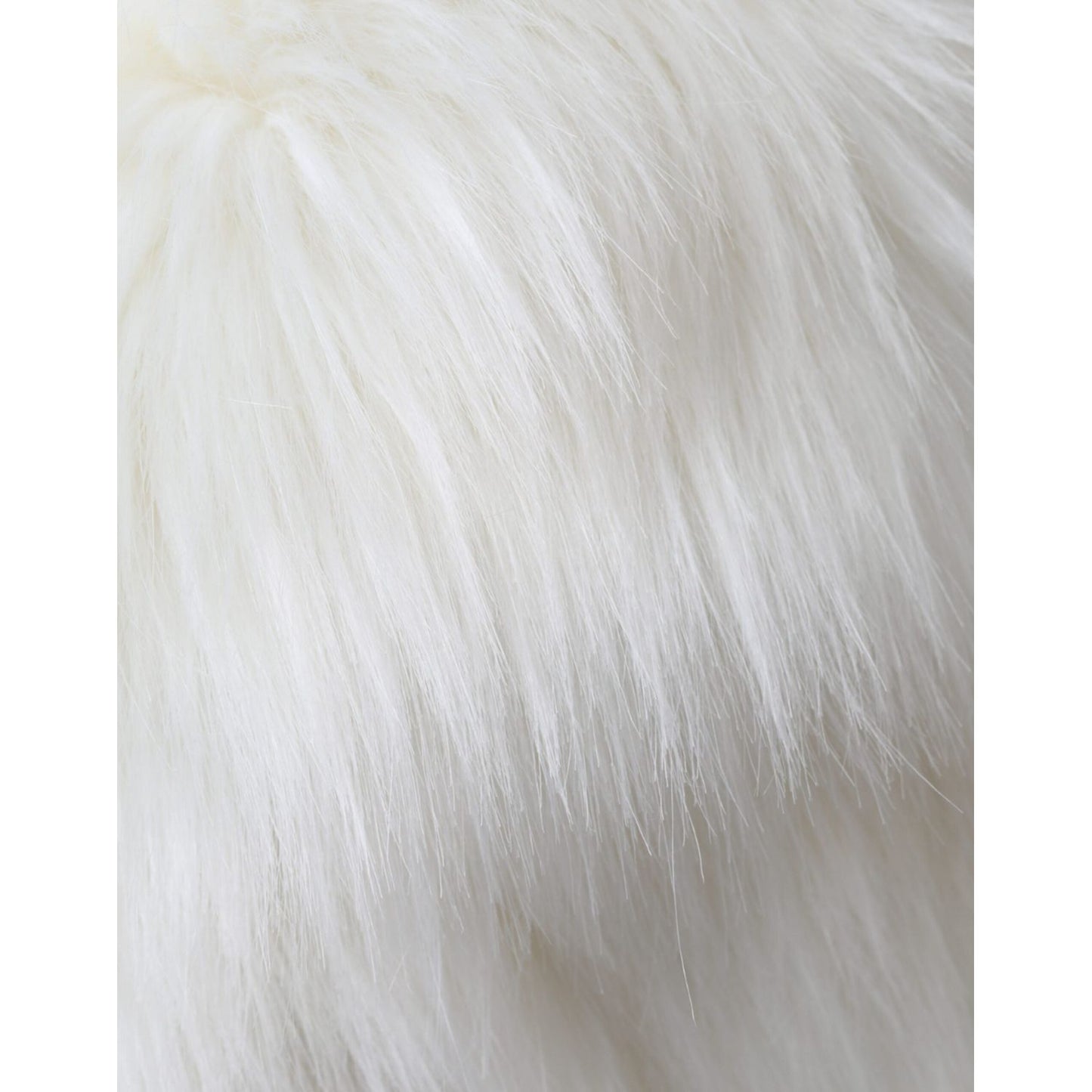 Dolce & Gabbana White Acrylic Fur Womens Bucket Hat HAT9560-56