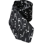 Dolce & Gabbana Black Dotted 100% Silk Adjustable Tie KRA3395