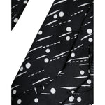 Dolce & Gabbana Black Dotted 100% Silk Adjustable Tie KRA3395